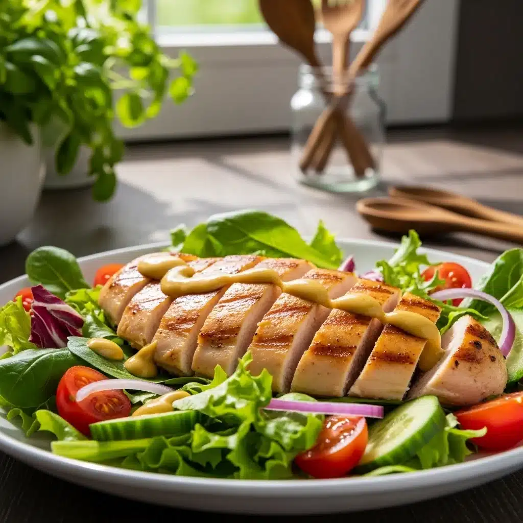 Honey Mustard Grilled Chicken Salad