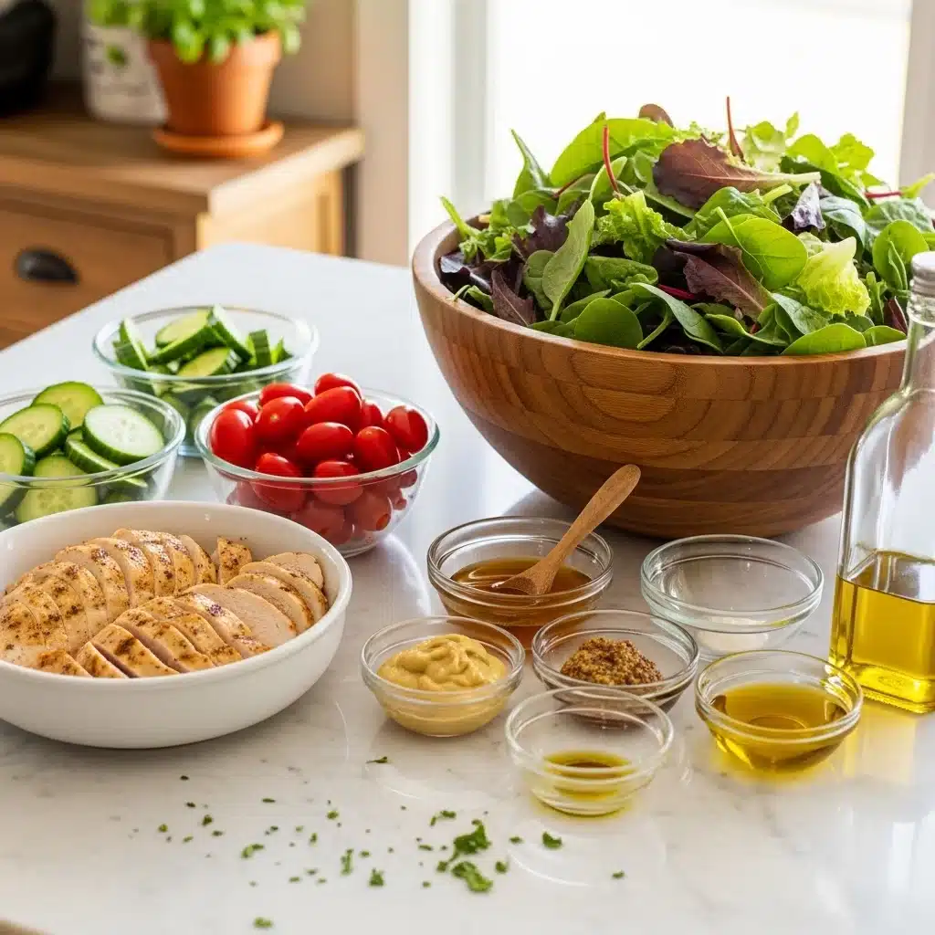 Honey Mustard Grilled Chicken Salad