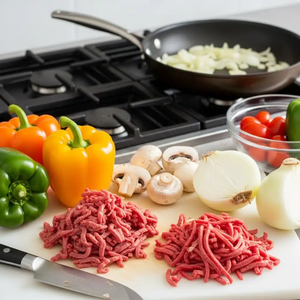 Philly‑Style Cheesesteak Stuffed Peppers