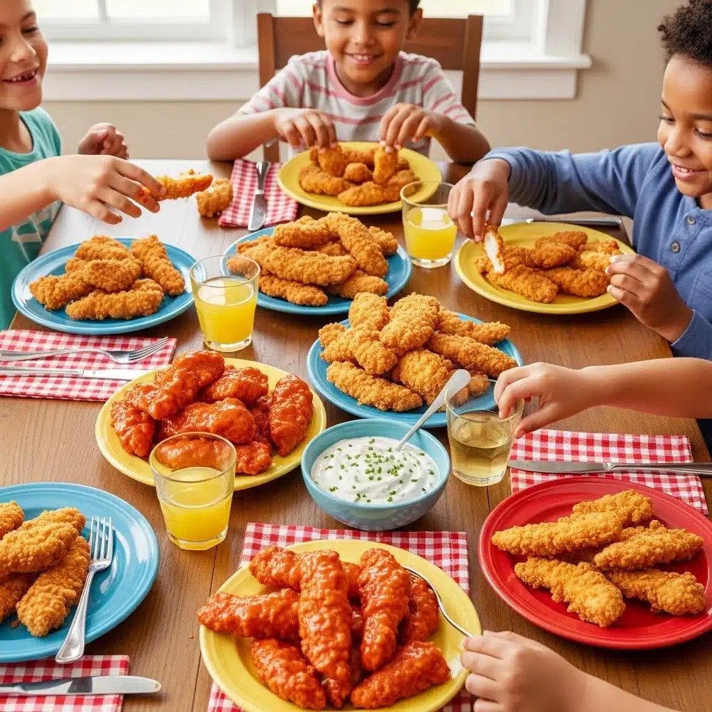 . Crispy Buffalo Chicken Tenders with Homemade Ranch Dip