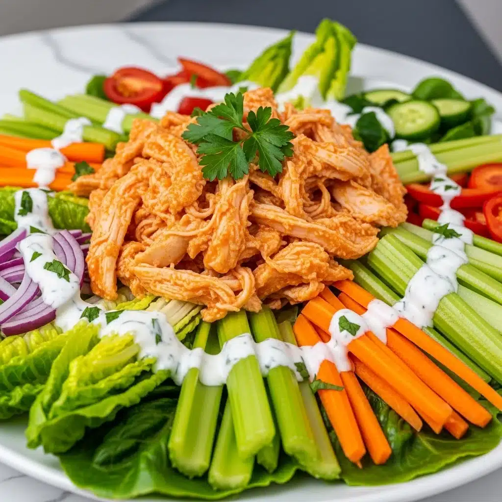 Buffalo Chicken Salad (Healthy Version)