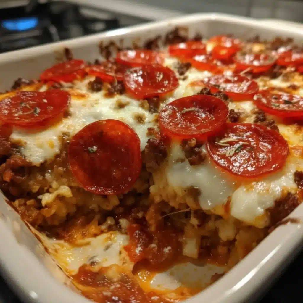 Easy Pizza Casserole Low Carb