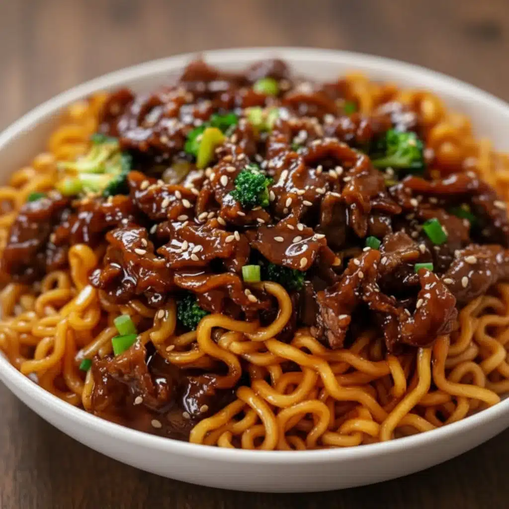 Sticky Beef Noodles