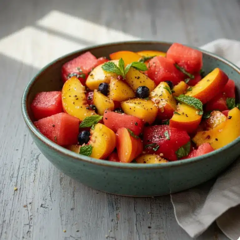 Peach Watermelon Salad Recipe