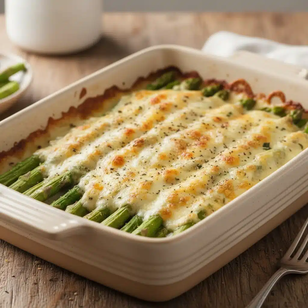 Creamy Garlic Butter Asparagus with Parmesan