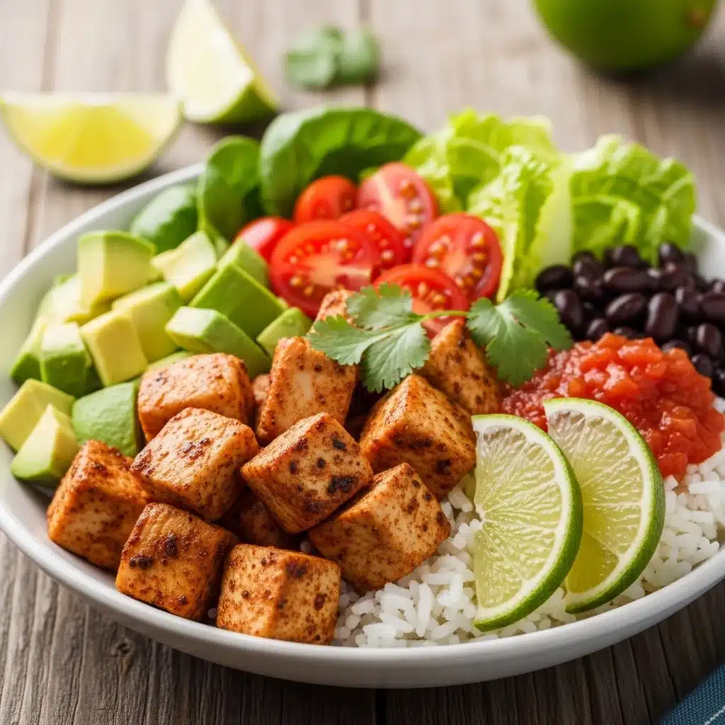 High Protein Chicken Burrito Bowl