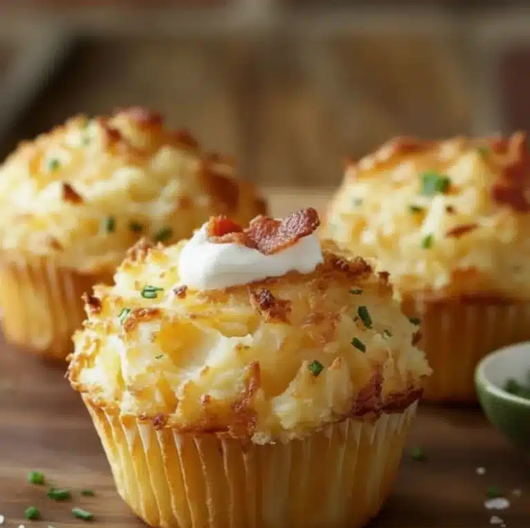 Stuffed Mashed Potato Muffins Recipe