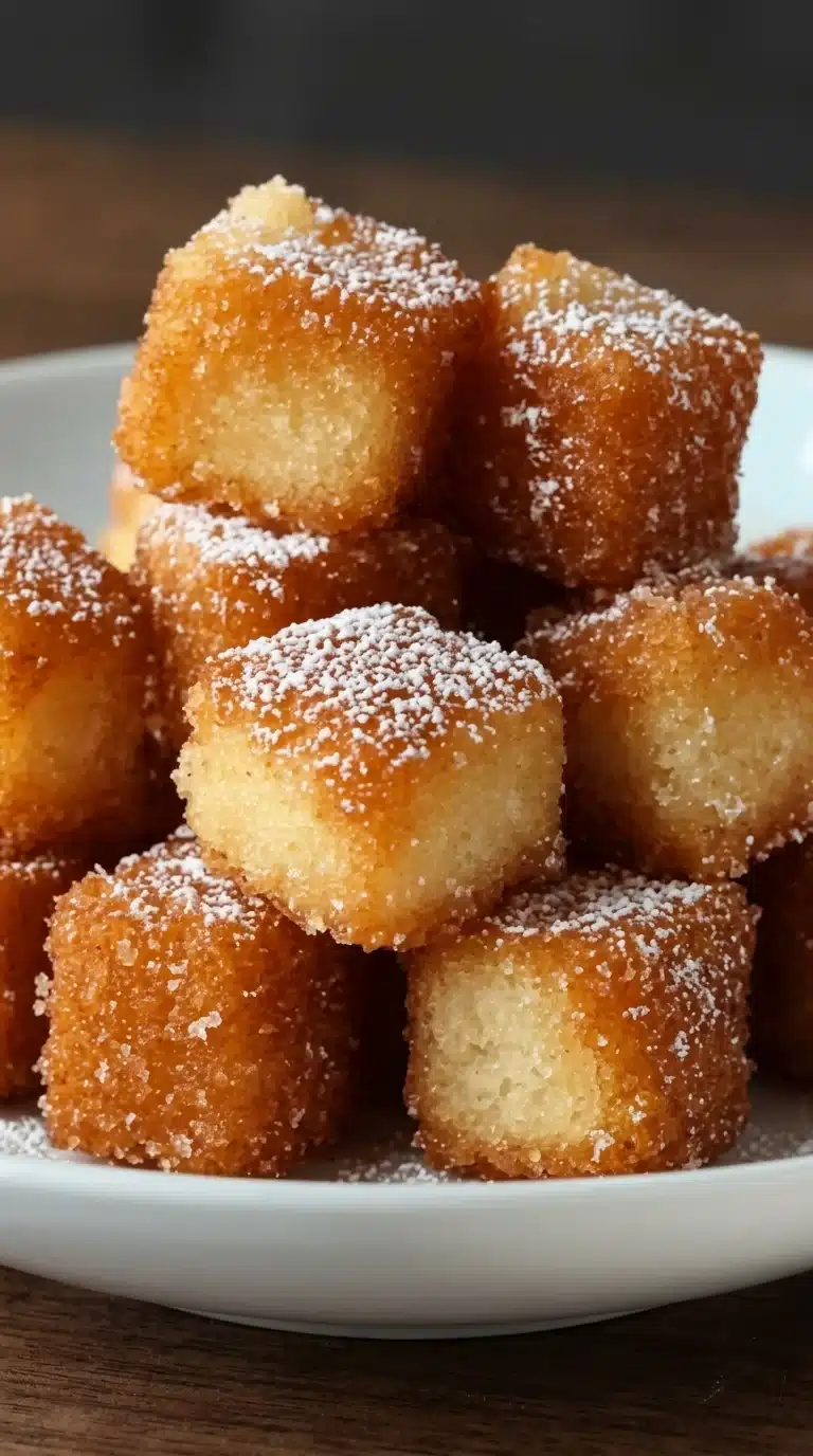 Crispy Angel Cake Churro Bites