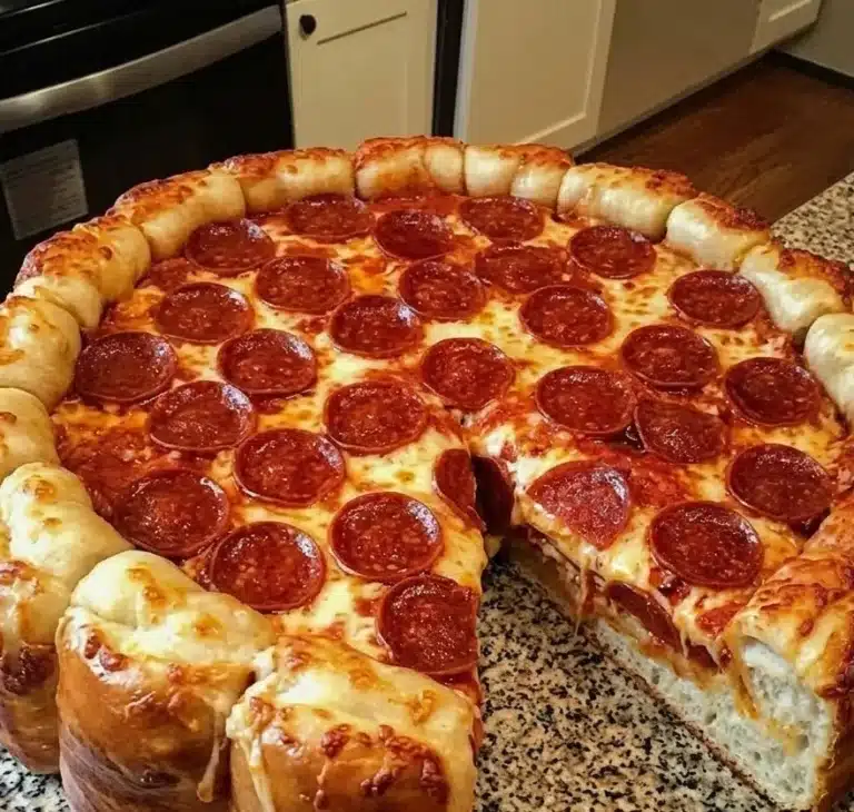 Stuffed Crust Pepperoni Pizza