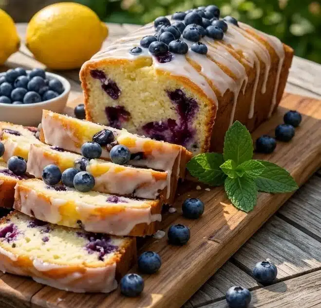Lemon Blueberry Loaf Cake Recipe