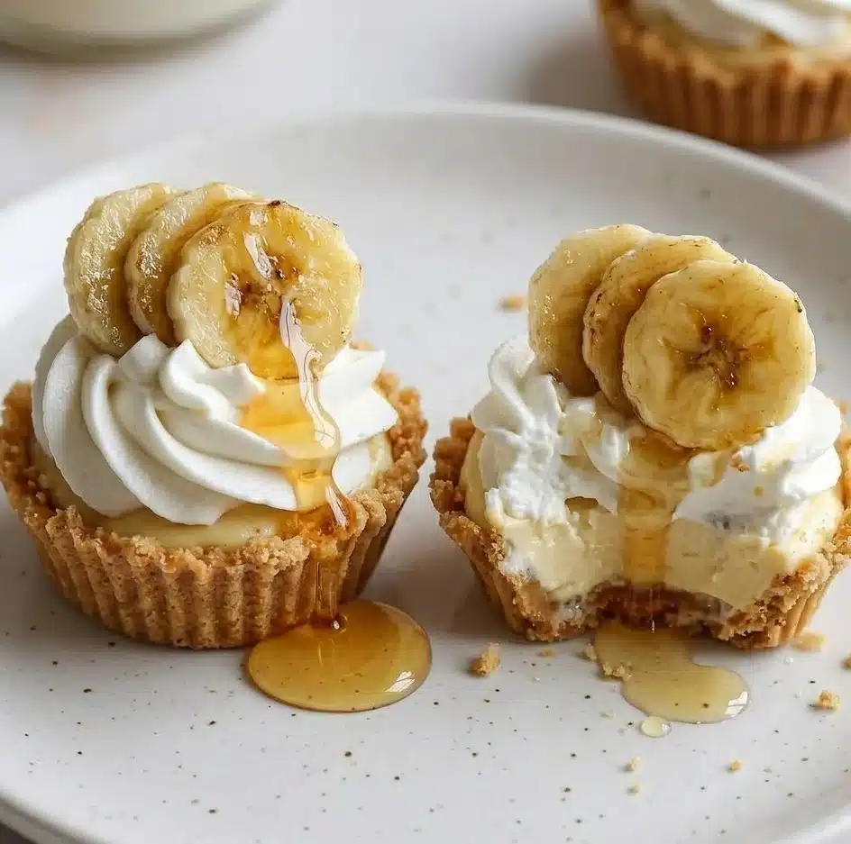 No-Bake Mini Banana Cream Pies