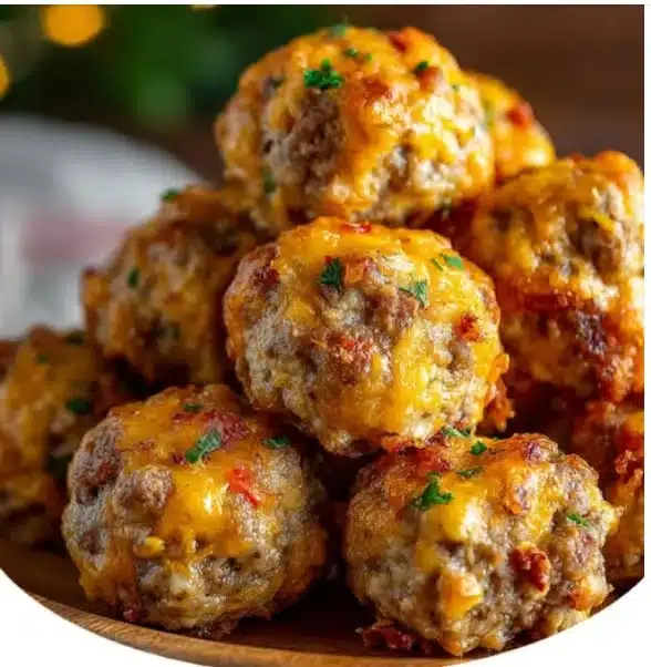 Rotel Cream Cheese Sausage Balls
